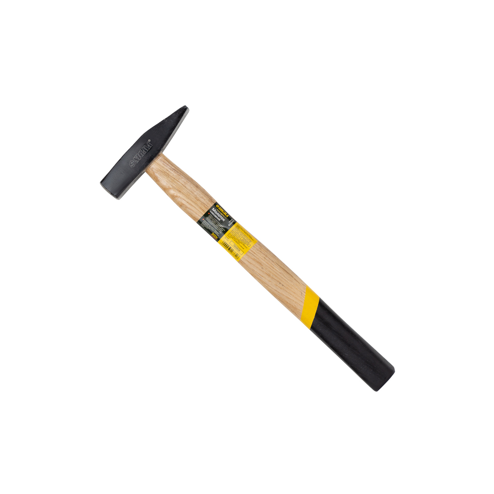 Молоток Sigma 800г слюсарна дерев'яна ручка (дуб) (4316381)