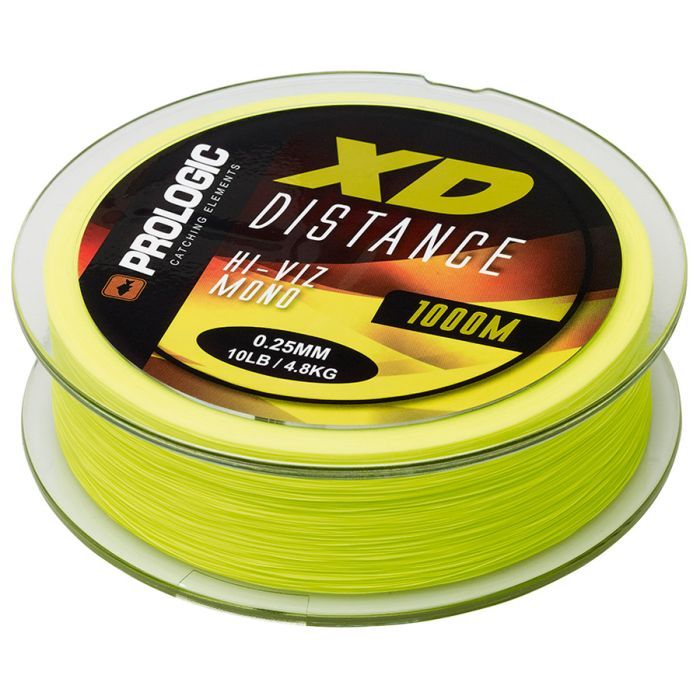 Леска Prologic XD Distance Mono 1000m 0.28mm 5.60kg 12Lb Hi-Viz Yellow (1846.19.14) изображение 2