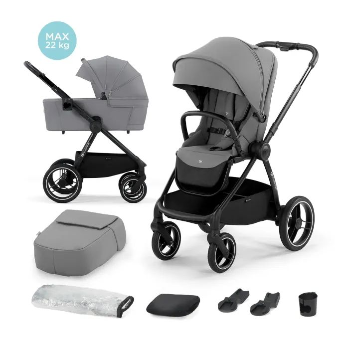 Коляска Kinderkraft 2 в 1 Nea Platinum Grey (KSNEA000GRY2000) (5902533919826) изображение 12