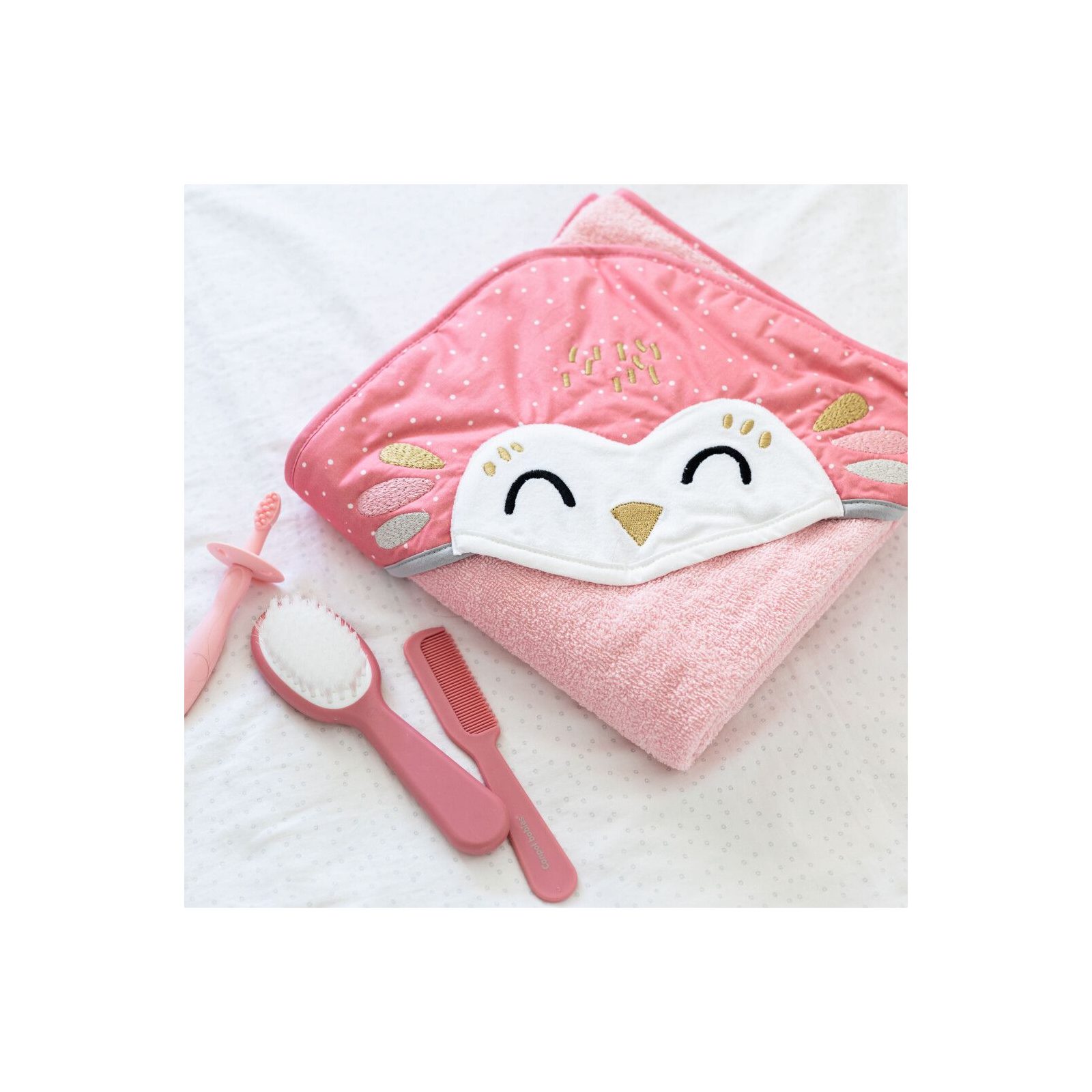 Набір для догляду за дитиною Canpol babies Щітка для волосся з гребінцем - рожева (56/160_pin) зображення 11
