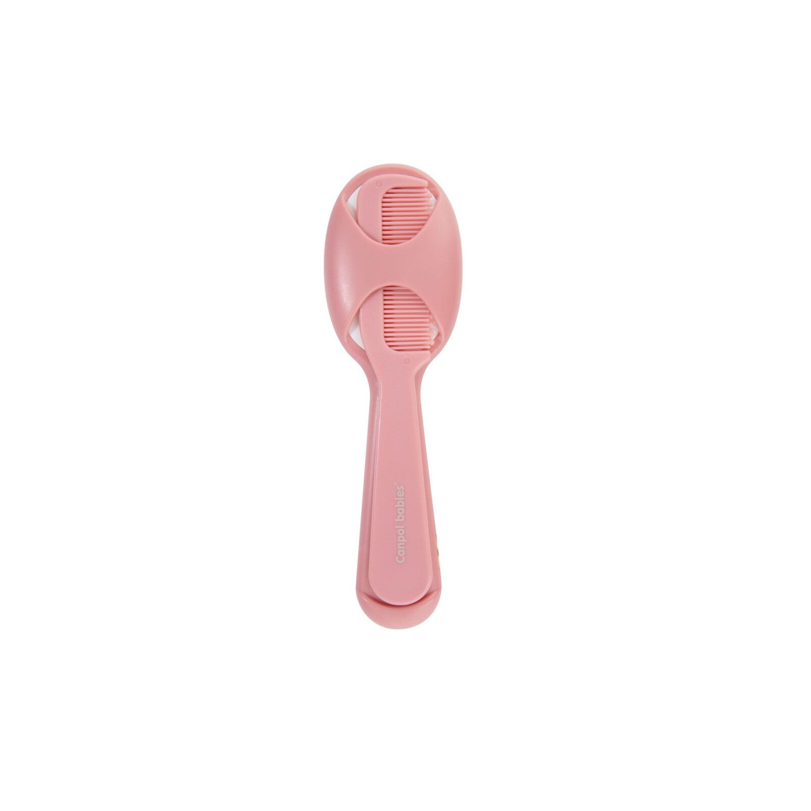 Набір для догляду за дитиною Canpol babies Щітка для волосся з гребінцем - рожева (56/160_pin) зображення 8