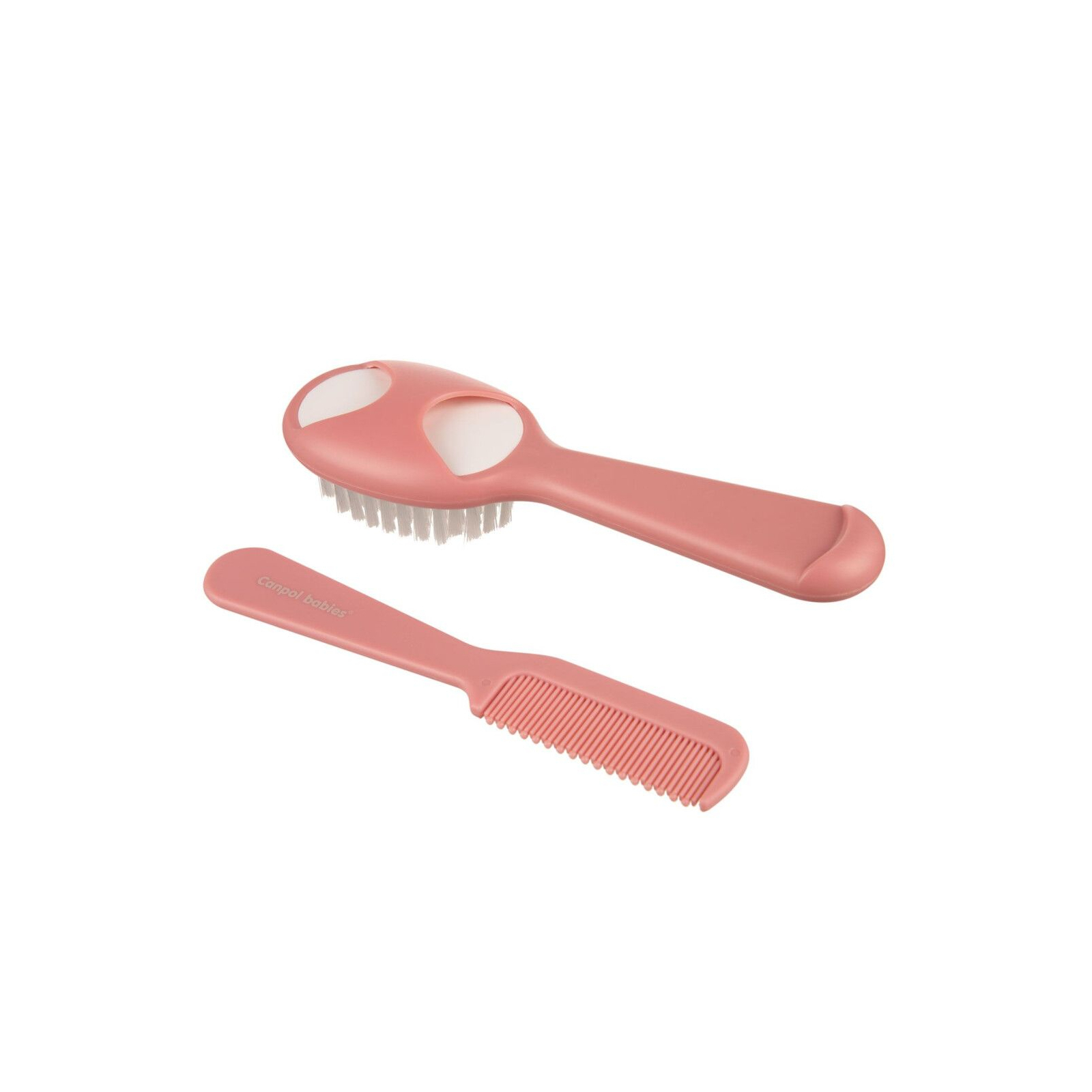 Набір для догляду за дитиною Canpol babies Щітка для волосся з гребінцем - рожева (56/160_pin)