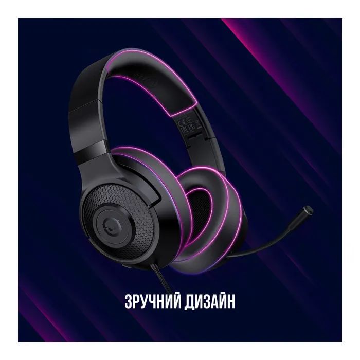 Наушники Lorgar Noah 101 Gaming 3.5 мм Black (LRG-GHS101B) изображение 9