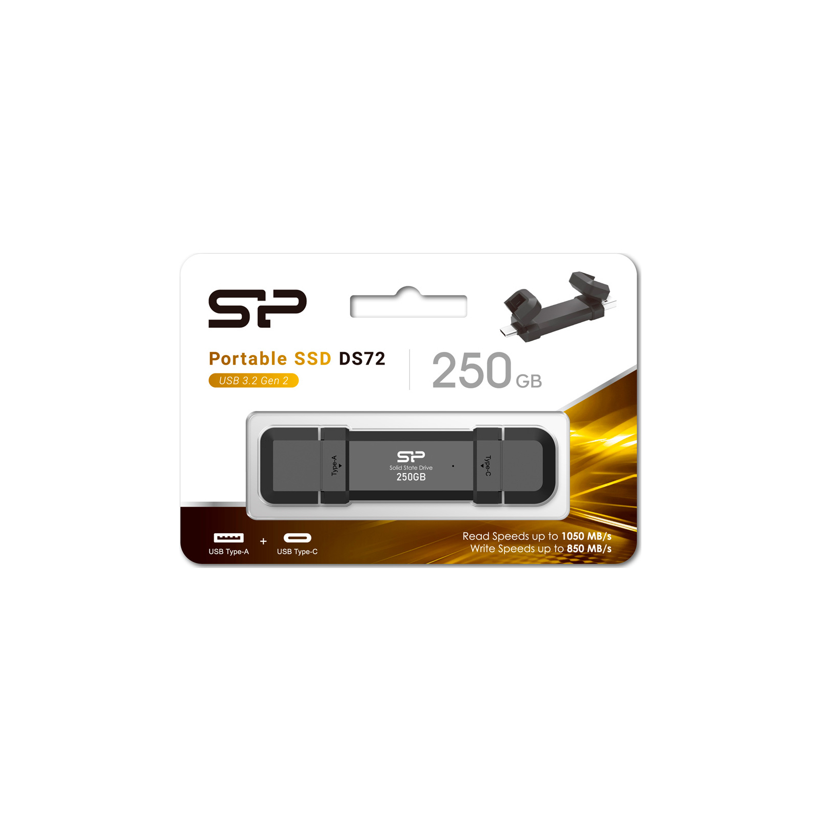 Накопитель SSD USB 3.2 250GB DS72 Silicon Power (SP250GBUC3S72V1K) изображение 3
