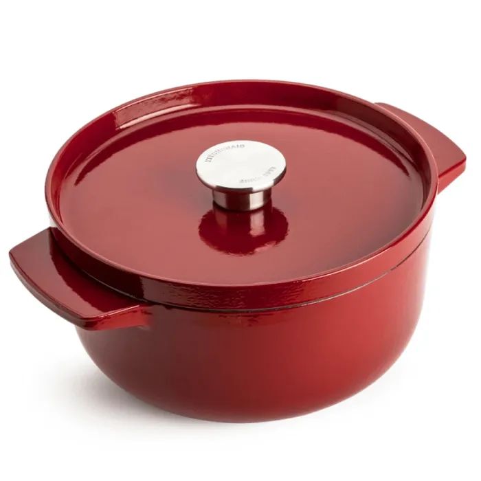 Каструля KitchenAid чавунна з кришкою 5,2 л Червона (CC006060-001)