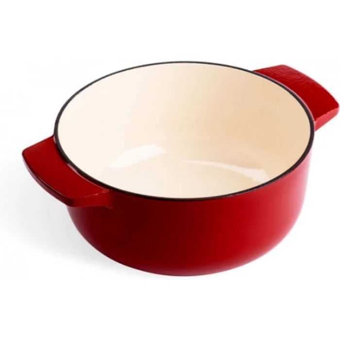 Каструля KitchenAid чавунна з кришкою 5,2 л Червона (CC006060-001) зображення 4