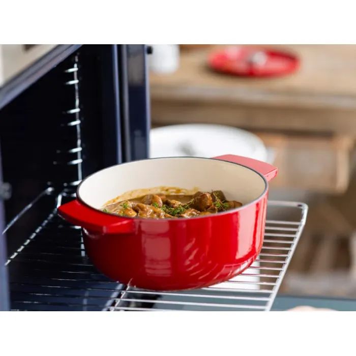 Каструля KitchenAid чавунна з кришкою 5,2 л Червона (CC006060-001) зображення 7