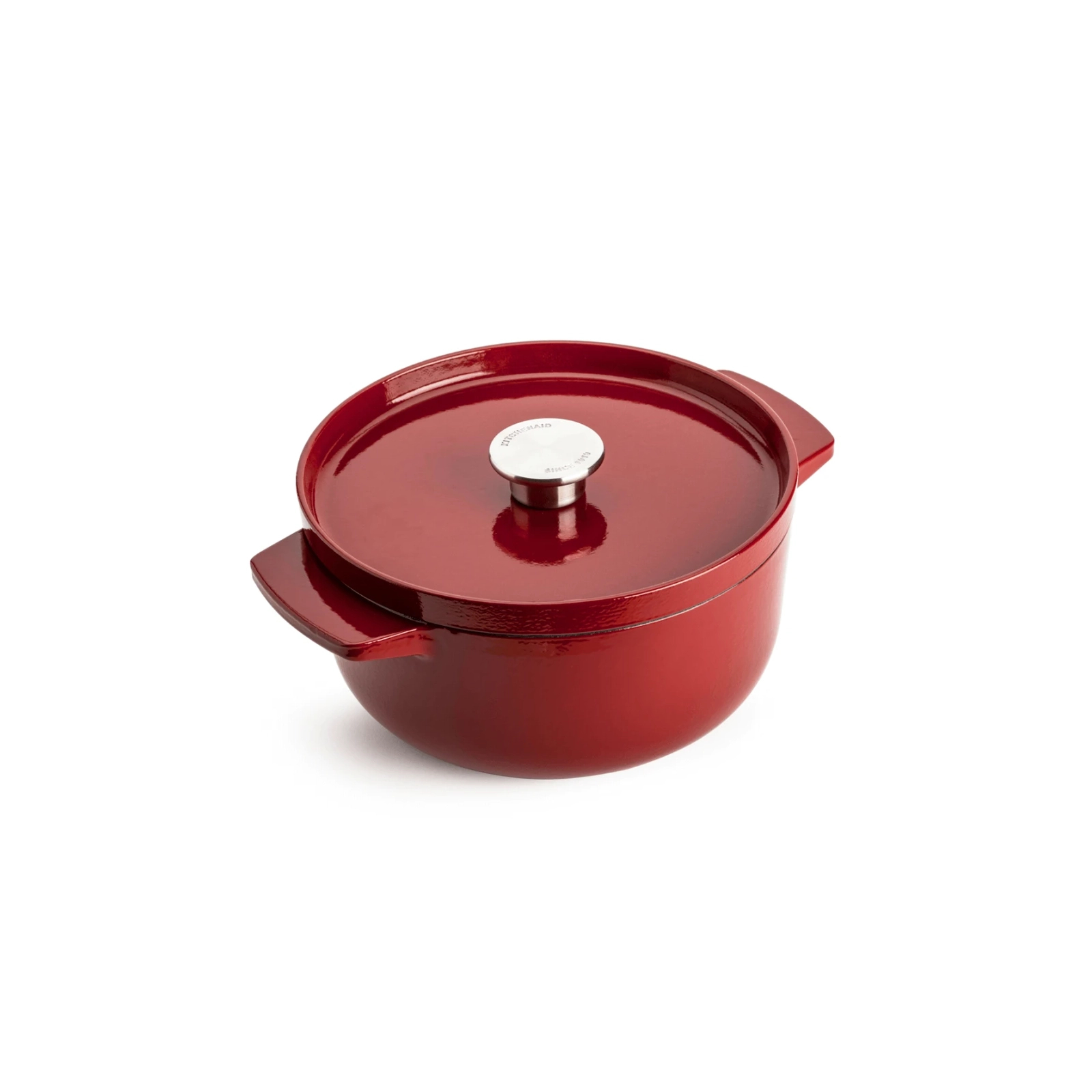 Каструля KitchenAid чавунна з кришкою 3,3 л Червона (CC006057-001)