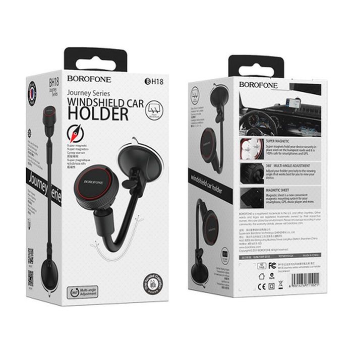 Універсальний автотримач BOROFONE BH18, Black, Box (30534 / BH18) зображення 5