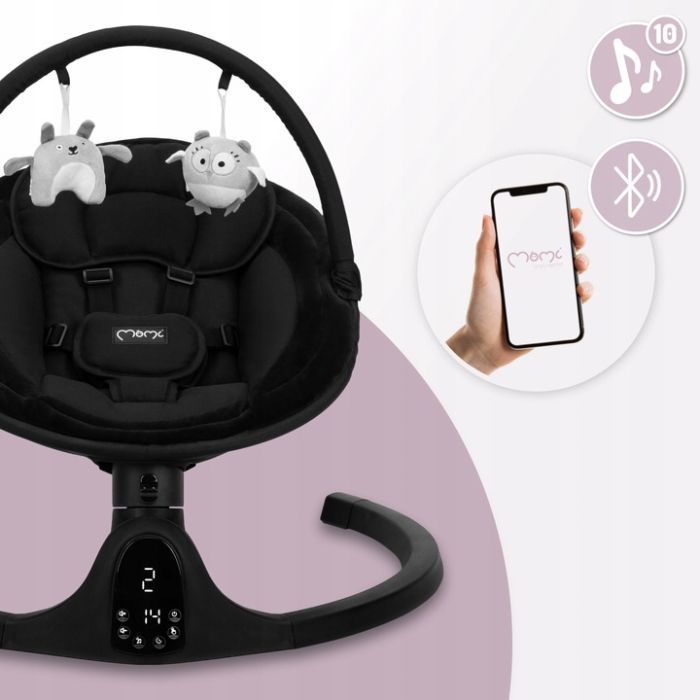 Кресло-качалка MoMi Kenani Onyx Black (BULE00038) изображение 6