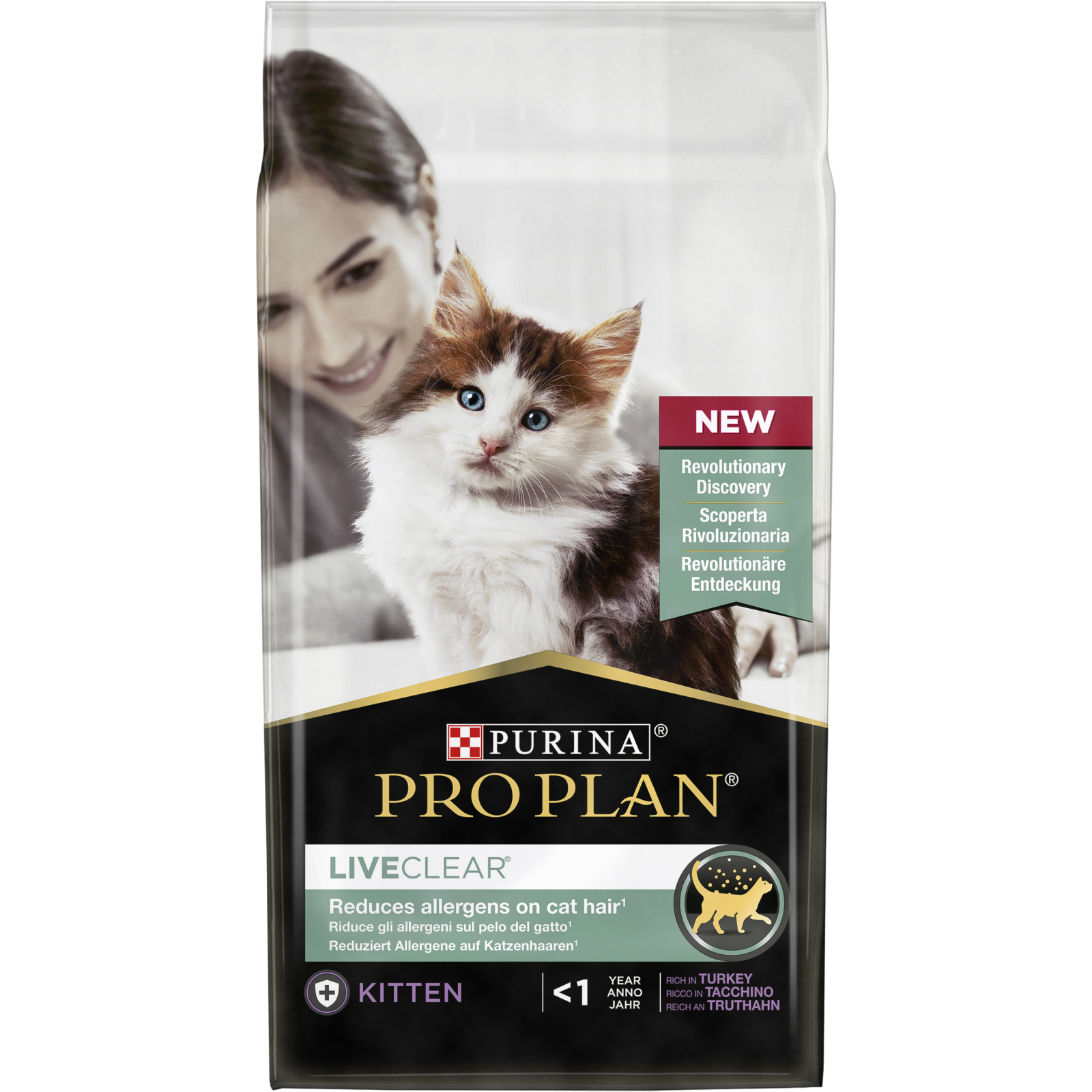 Сухий корм для кішок Purina Pro Plan LiveClear для зменшення алергенів на шерсті з індичкою 1.4 к (7613287232526) зображення 2