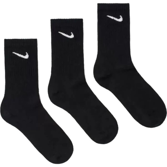 Шкарпетки Nike U NK EVERYDAY LTWT CREW 3PR SX7676-010 38-42 3 пари Чорні (888407237195) зображення 3