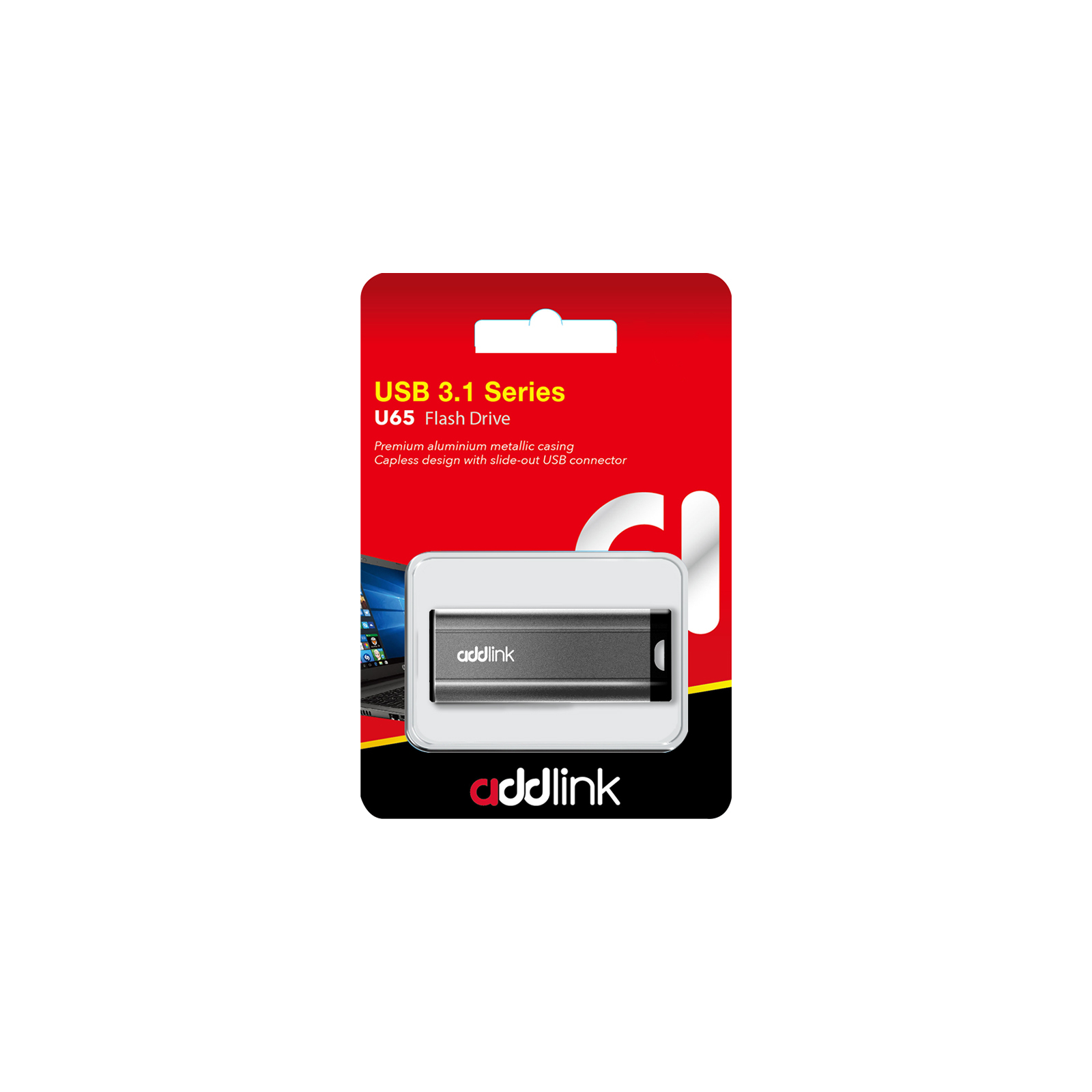 USB флеш накопичувач AddLink 128GB U65 USB 3.1 (ad128GBU65G3) зображення 3