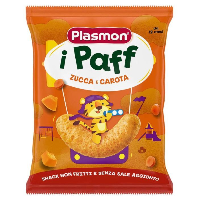 Печенье Plasmon Baby Puffs с тыквой и морковью 15 г (1136170)
