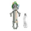 Игрушка для собак GiGwi Eco Friendz Бегемот с пластиковой бутылкой и пищалкой 39 см (2252) изображение 2