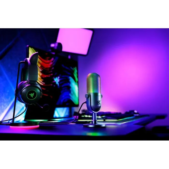 Микрофон Razer Seiren V3 Chroma Quartz (RZ19-05060300-R3M1) изображение 9