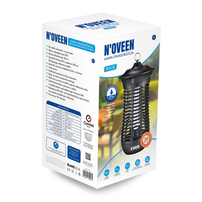 Инсектицидная лампа N'oveen IKN18 (RL076225) изображение 4