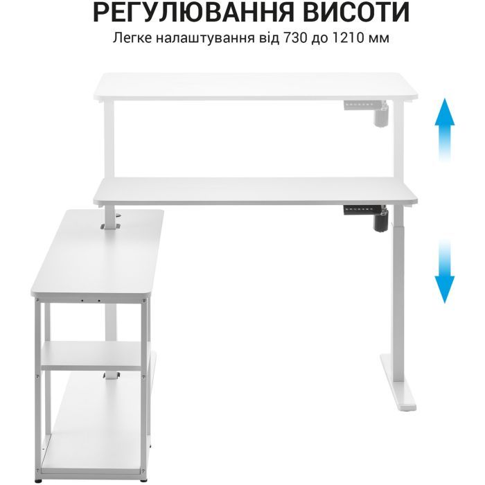 Комп'ютерний стіл OfficePro ODE119W White (ODE119W) зображення 6