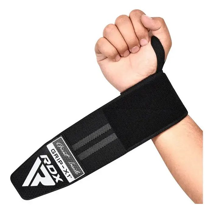 Бинт для спорту RDX для зап'ястя WR11 GYM Wrist Wrap Black/Grey (WAH-WR11BG) зображення 4