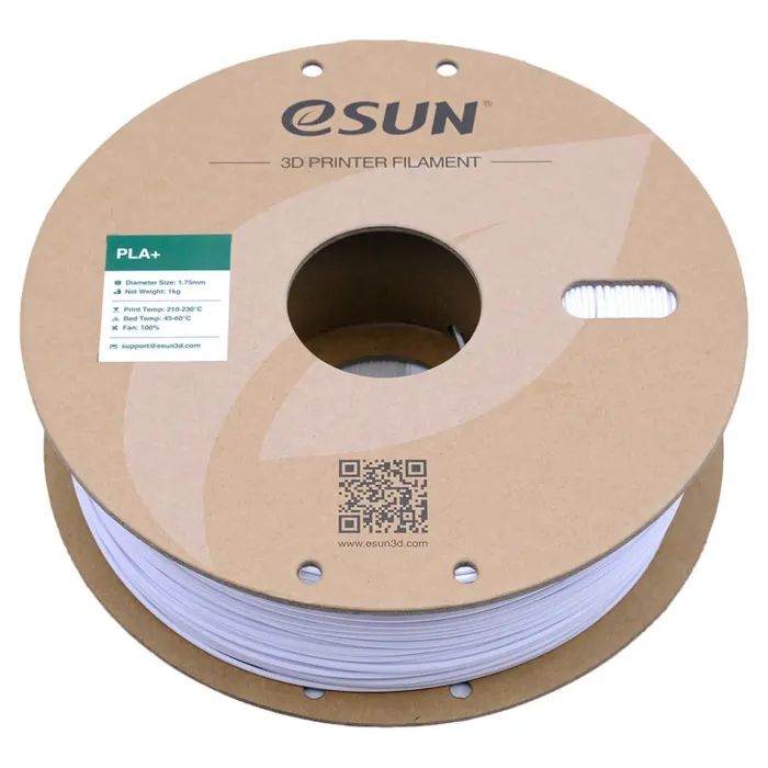 Пластик для 3D-принтера eSUN PLA+ P1.75мм, 1кг, white cold (PLA+P175CW1) изображение 2