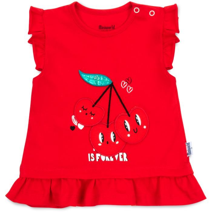 Набір дитячого одягу Miniworld з вишеньками (15537-86G-red) зображення 2