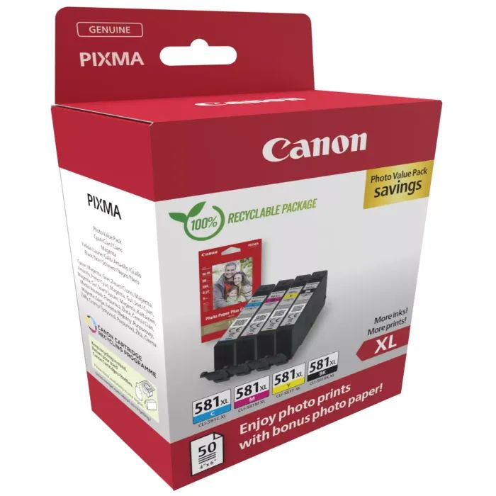 Картридж Canon CLI-581XXL BK,C,M,Y (1998C007)