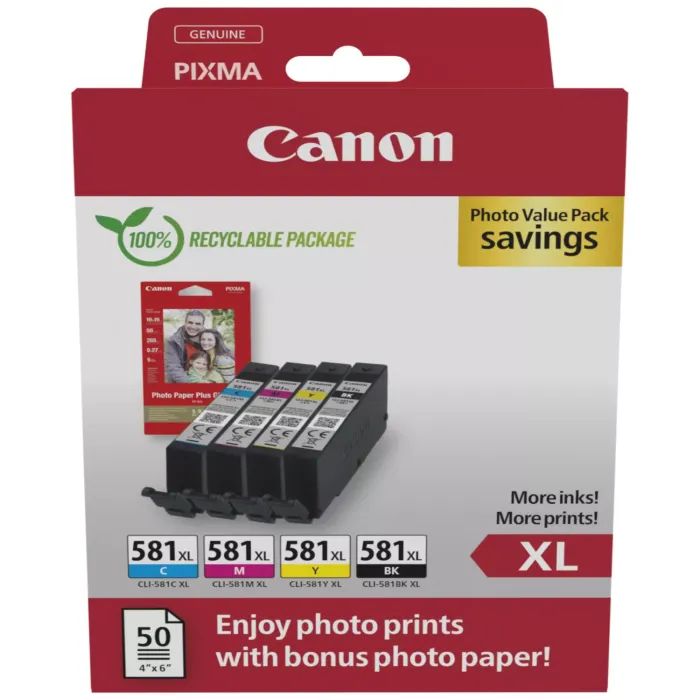 Картридж Canon CLI-581XXL BK,C,M,Y (1998C007) изображение 2