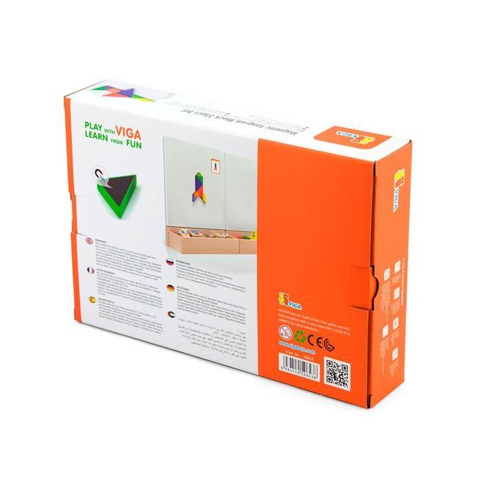 Игровой набор Viga Toys Магнитный танграм для досок 35 элементов (50643FSC) изображение 3