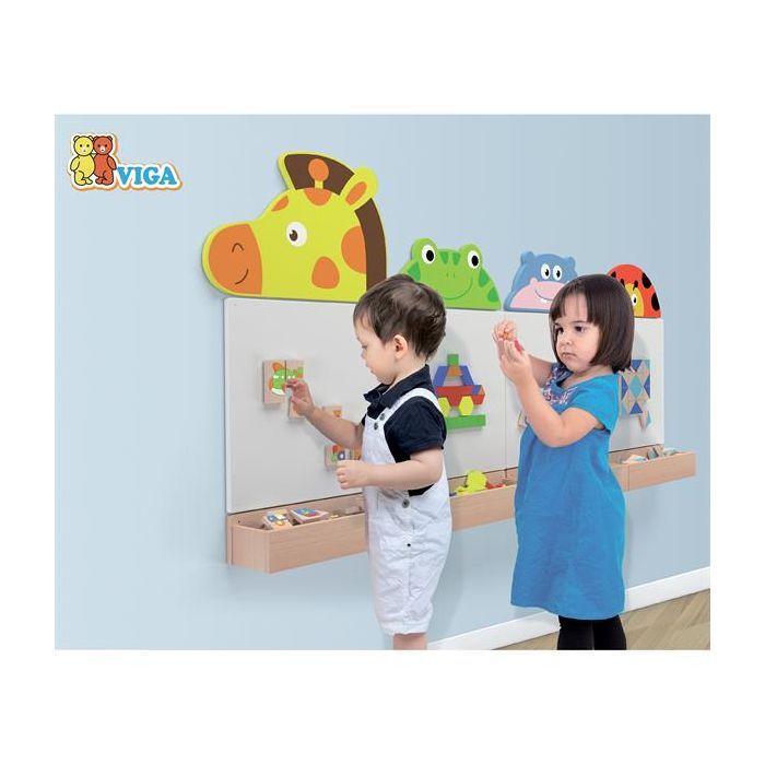 Игровой набор Viga Toys Магнитный танграм для досок 35 элементов (50643FSC) изображение 4