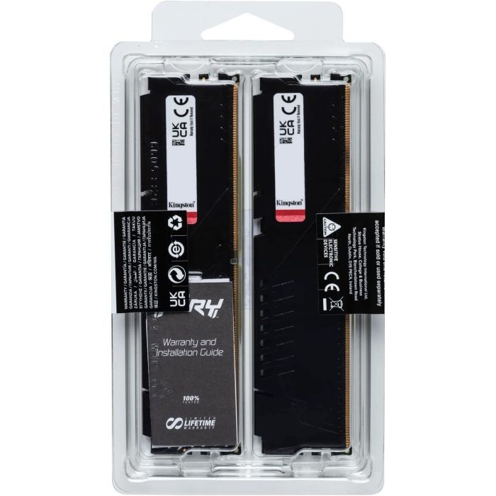 Модуль памяти для компьютера DDR5 128GB (4x32GB) 5600 MHz Beast Black XMP Kingston Fury (ex.HyperX) (KF556C40BBK4-128) изображение 6