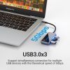 Концентратор Vention USB 3.1 Type-C to HDMI 4K60Hz/USB 3.0х3/RJ45/PD 87W 6-in-1 Mirrored Surface (TFFHB) зображення 6