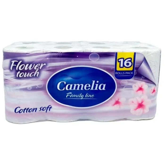 Туалетная бумага Camelia Магнолия 3 слоя 16 рулонов (8606111248151)