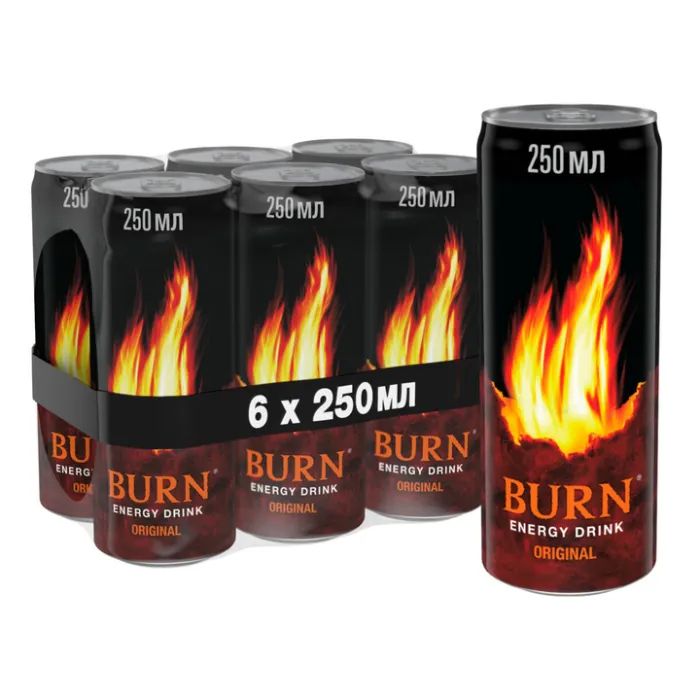 Энергетический напиток Burn Original Безалкогольный сильногазированный 500 мл (5060466510951) изображение 2