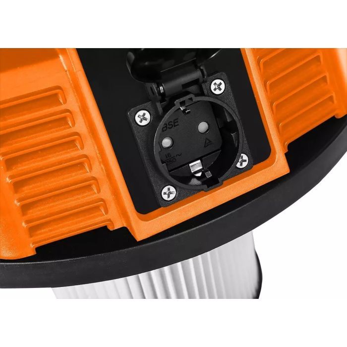 Пилосос будівельний Neo Tools 1600Вт, 18 кПа, 35л, HEPA, колеса, 7.5кг (04-739) зображення 7
