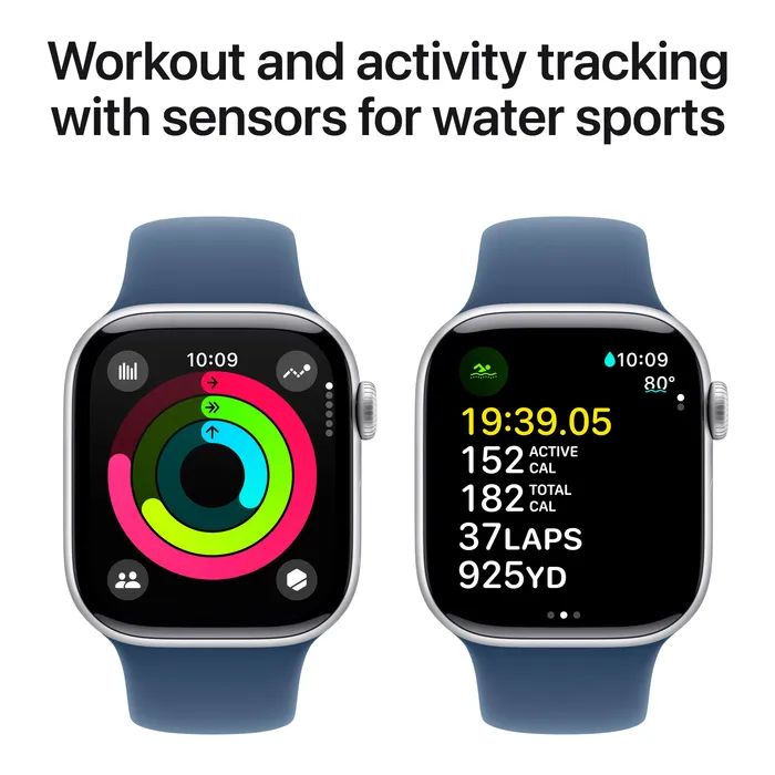 Смарт-годинник Apple Watch Series 10 GPS 42mm Rose Gold Aluminium Case with Light Blush Sport Band - S/M (MWWH3QH/A) зображення 4