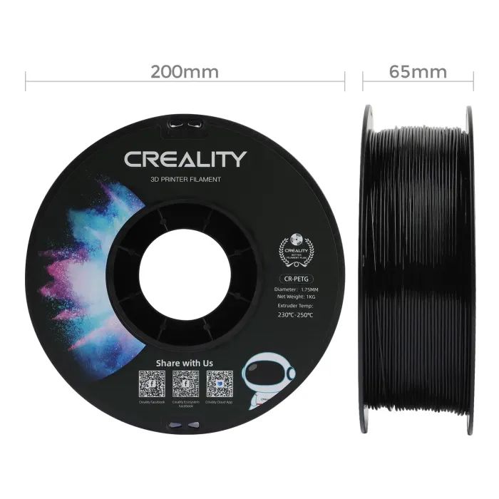 Пластик для 3D-принтера Creality PETG 1.75мм, white, 4x1кг (3301030085) изображение 6