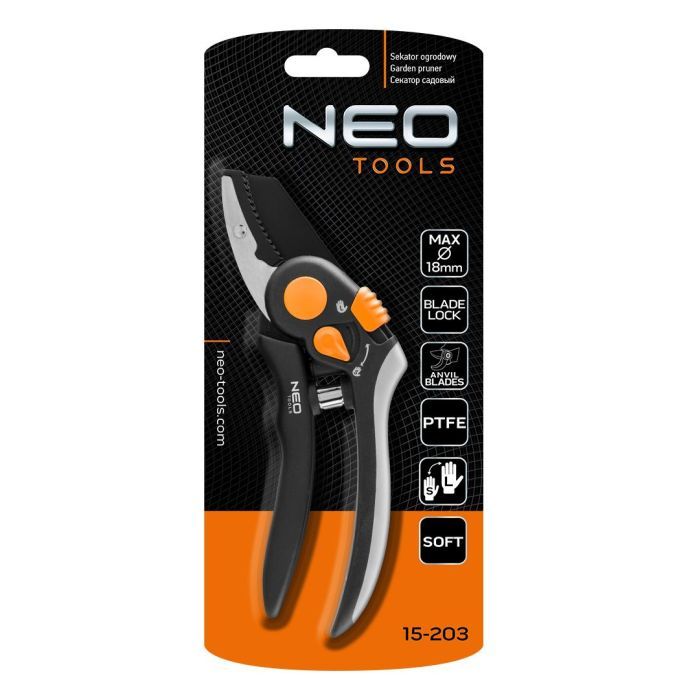 Секатор Neo Tools контактний, d різу 18мм, 200мм, 240г (15-203) зображення 11