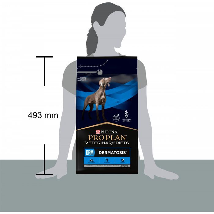 Сухой корм для собак Purina Pro Plan Veterinary Diets DRM Dermatosis Для поддержания функции кожи при дерматозах и чрезмерном выпадении шерсти 3 кг (7613035156289) изображение 10