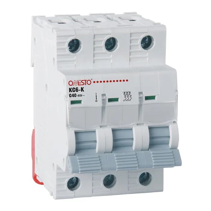Автоматичний вимикач ONESTO 3п С 25А MCB 6kA (KC6-K)