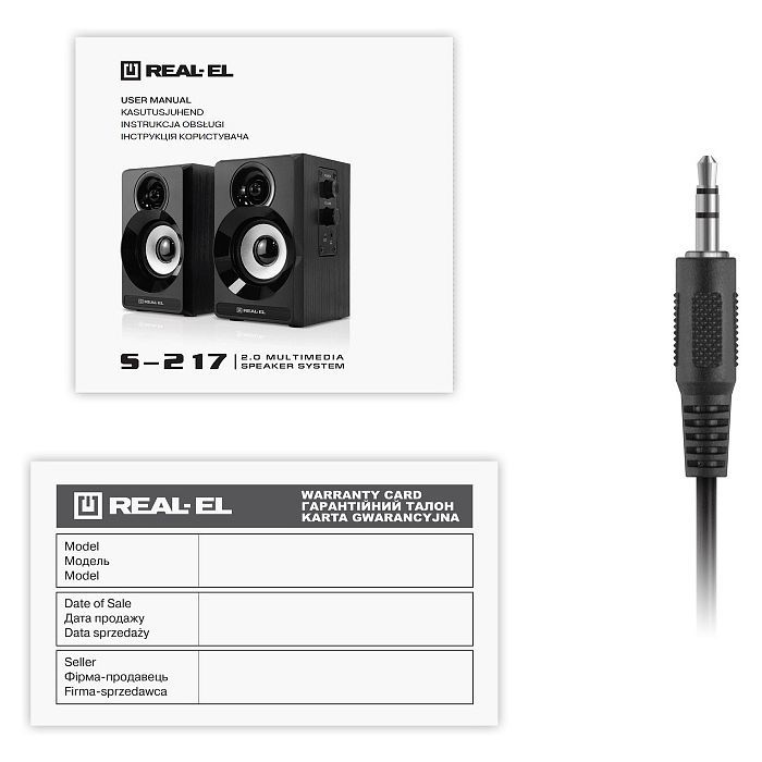 Акустична система REAL-EL S-217 Black (EL121200013) зображення 9