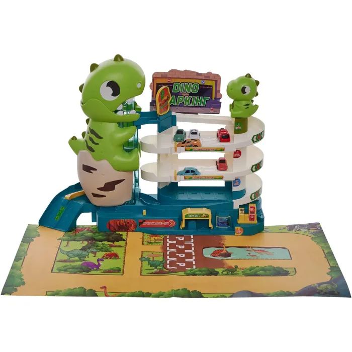 Игровой набор ZIPP Toys Dino паркинг электрический, 6 машинок (3311A) изображение 2