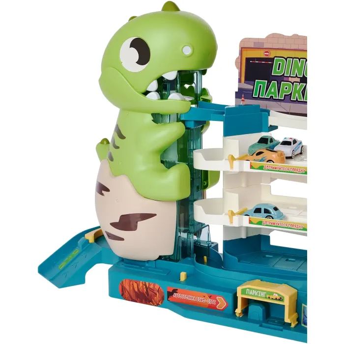 Игровой набор ZIPP Toys Dino паркинг электрический, 6 машинок (3311A) изображение 5