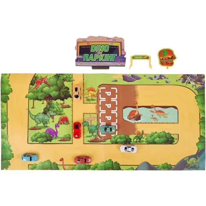 Игровой набор ZIPP Toys Dino паркинг электрический, 6 машинок (3311A) изображение 8