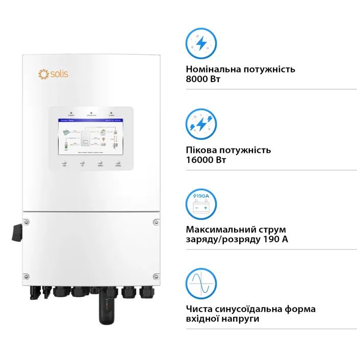 Солнечный инвертор Solis S6 8kW (S6-EH1P8K-L-PLUS) изображение 2