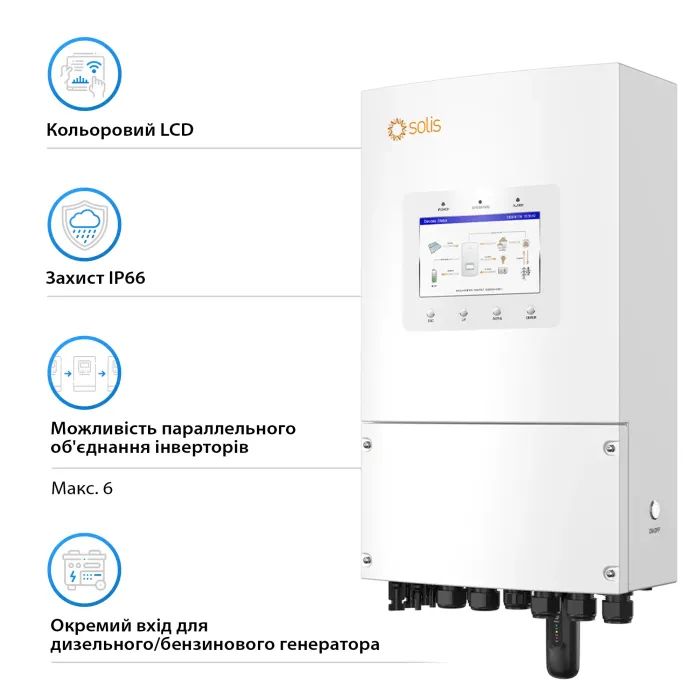Солнечный инвертор Solis S6 8kW (S6-EH1P8K-L-PLUS) изображение 4