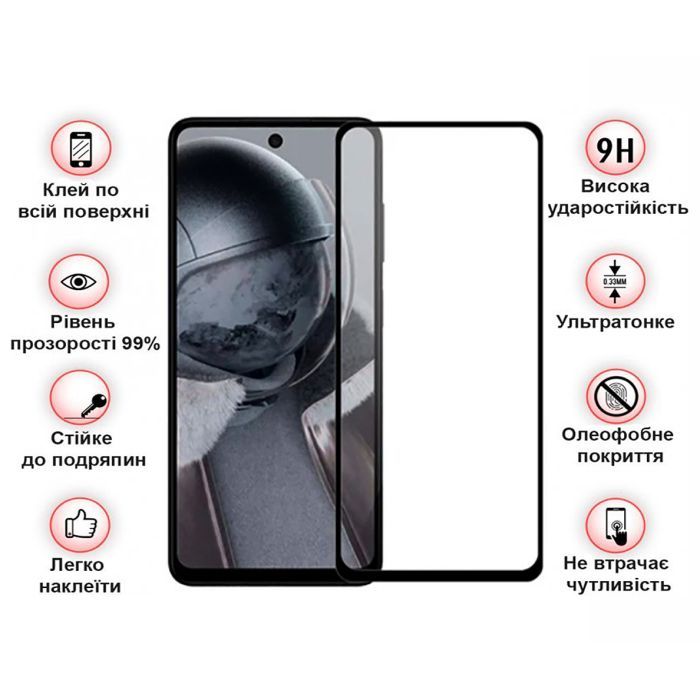 Скло захисне BeCover Poco F6 Pro Black (712585) зображення 3
