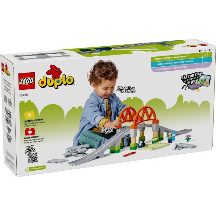 Конструктор LEGO DUPLO Town Дополнительный набор. Железнодорожный мост и пути (10426) изображение 6
