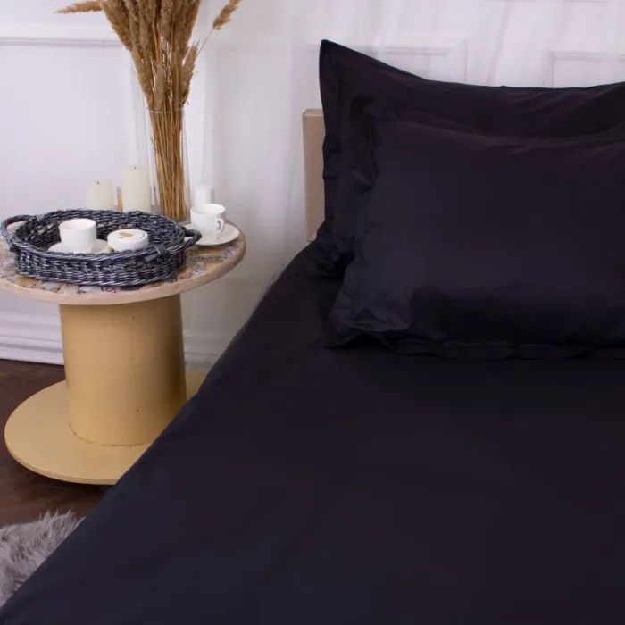 Постельное белье MirSon Poplin Line 099 Black 110x140 (2200006277378) изображение 4