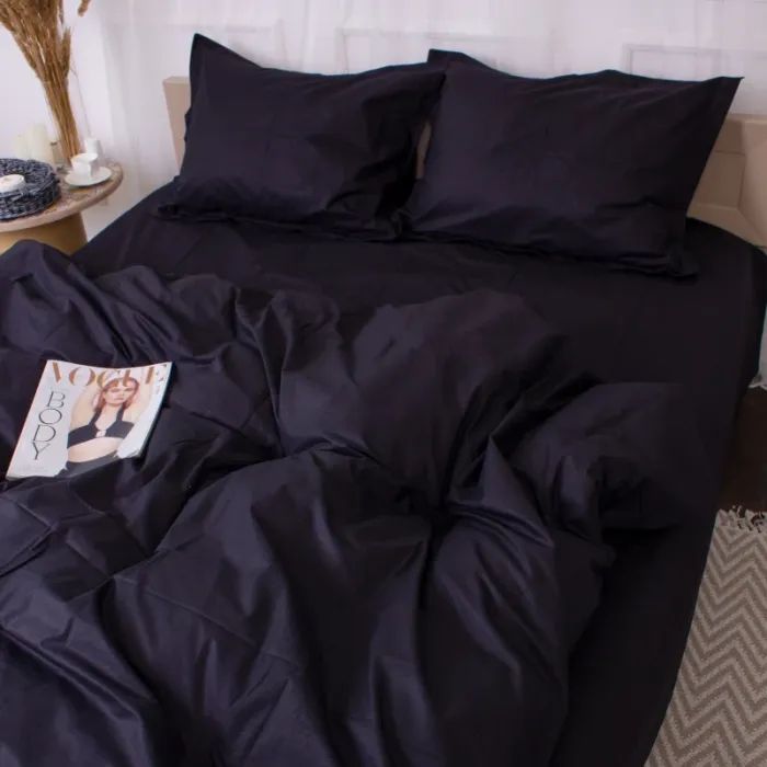 Постельное белье MirSon Poplin Line 099 Black 110x140 (2200006277378) изображение 5