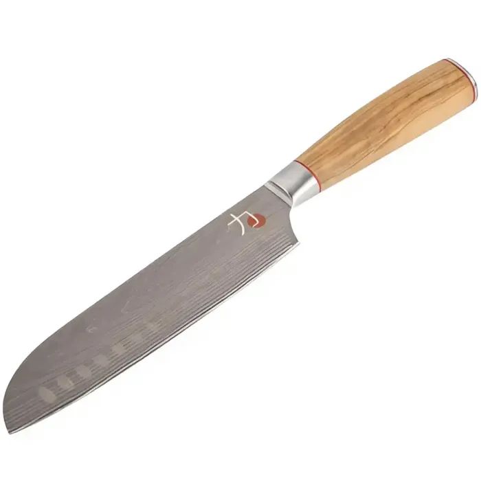 Кухонный нож MasterPro Tetsu, сантоку, 17.5 см, коричневий (BGMP-4128-BR) изображение 2